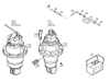 Запасные части поворотного механизма для экскаватора Liebherr R944, поворотный механизм для гидравлического насоса