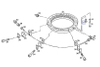 Крепежные детали поворотного кольца для деталей экскаватора R944
